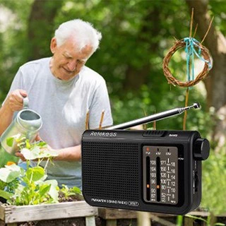 【จัดส่งในท้องถิ่น】Retekess V117 เครื่องเล่นวิทยุ FM AM SW แบบพกพา สำหรับผู้สูงอายุ พร้อมปุ่มปรับ (สีดำ)