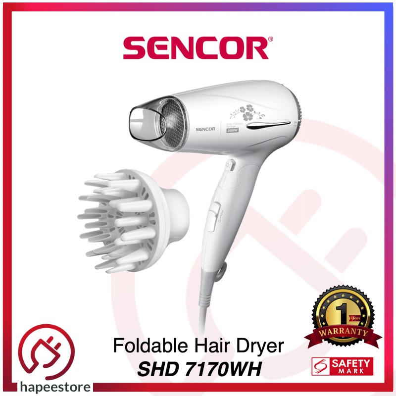 Sencor ไดร์เป่าผม Ionic Technology - SHD7170 (รับประกัน 1 ปี)