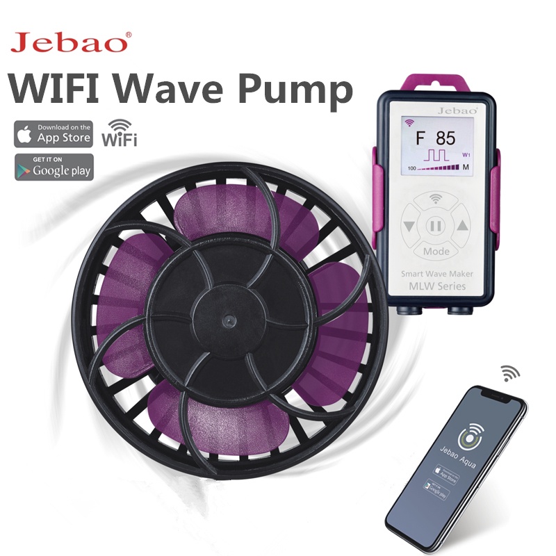 ใหม่ Jebao Smart Wave ปั๊มสําหรับ Aquarium พร้อม WiFi จอแสดงผล LCD Controller Coral Tank Wave Maker 