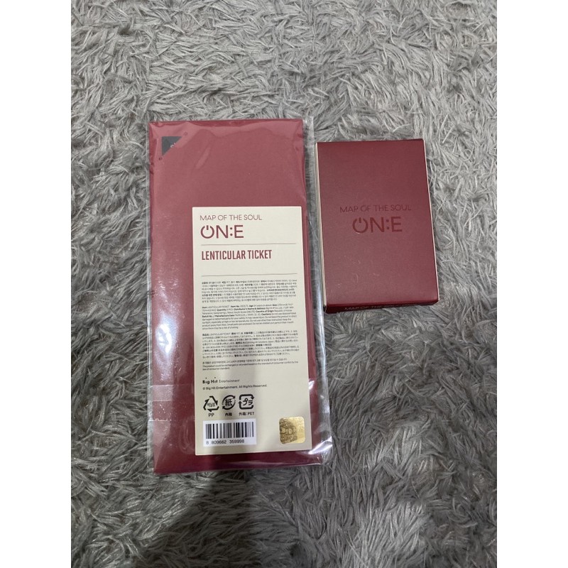BTS MAP OF THE SOUL: ONE CARD TICKET, LENTICULAR TICKET