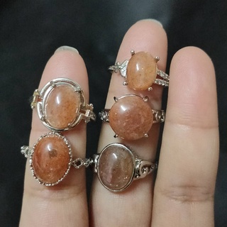 แหวนหินสตรอเบอร์รี่ควอตซ์ Strawberry quartz