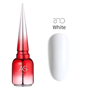 สีเจล As 15ml.ฝาแหลม สีดำ สีขาว สีขาวนม สีขาวขุ่น