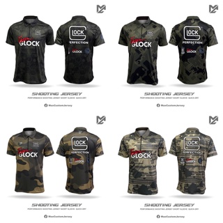 เสื้อยิงปืน GLOCK ลายพราง Max Custom