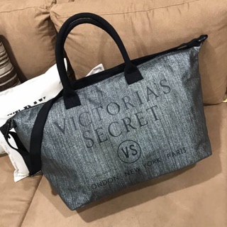 💕 ReStock! Dont Miss! VICTORIAS SECRET CANVAS GLITTER LARGE RUNWAY TRAVEL BAG 2017💕🍭