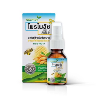 propoliz krachai mouth spray 15ml กระชายขาว ผสานพลังจากธรรมชาติ ด้วยสแตนดาร์ดไดซ์โพรโพลิส สารสกัดกระชายขาว