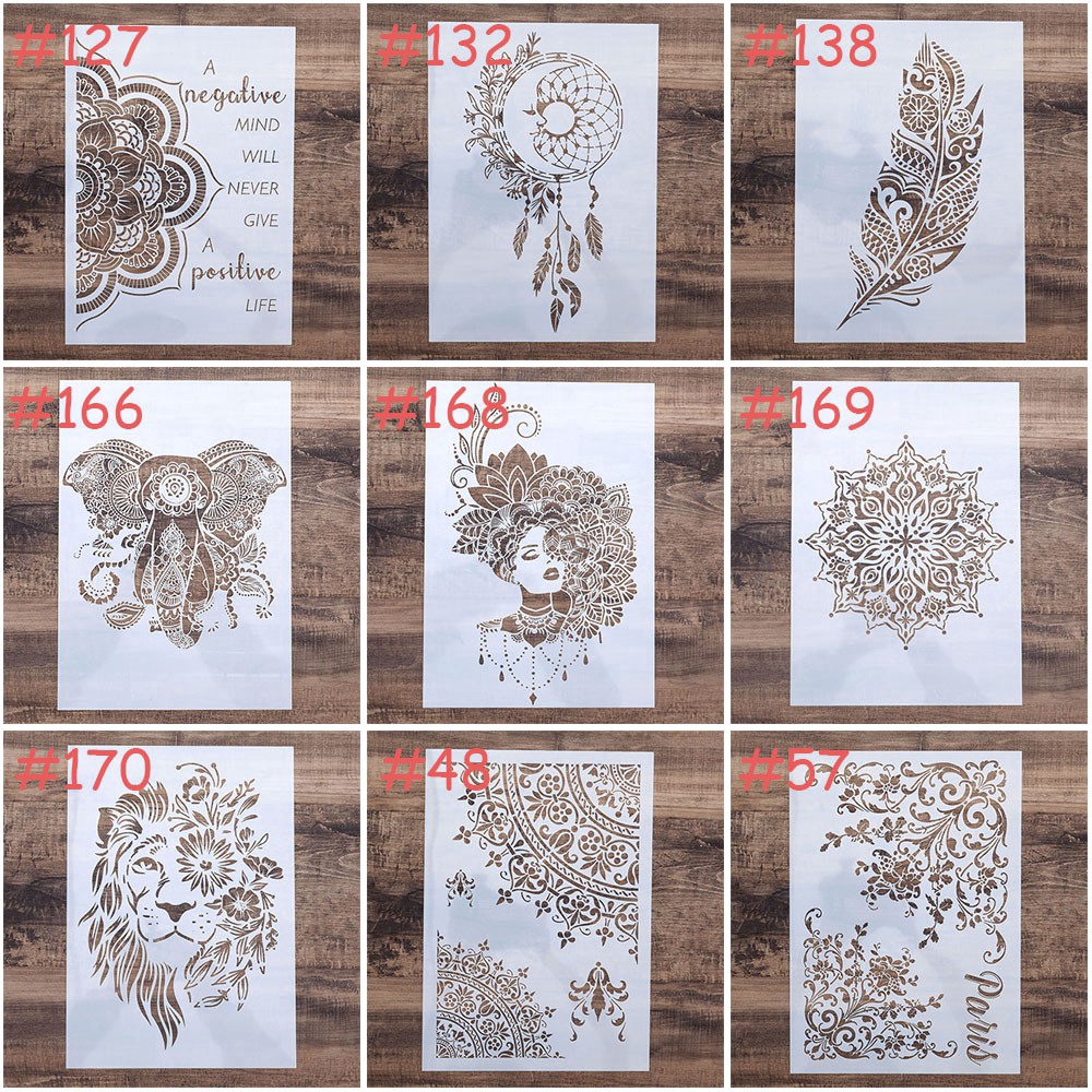 ลายฉลุขนาด a 4 ตกแต่งสมุด diy