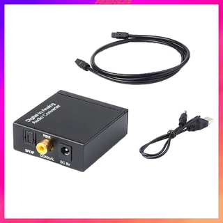 ( Predolo2 ) อะแดปเตอร์แปลงเสียงดิจิตอล To Analog Coaxial Toslink Spdif Rca R / L Aux