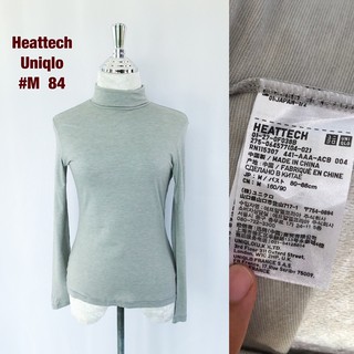 เสื้อคอเต่า Heattech Uniqlo M  เสื้อคอเต่าฮีทเทคสีเทา