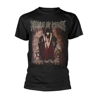 ผ้าฝ้ายแท้ คอลูกเรือเสื้อยืดลําลอง พิมพ์ลาย Cradle Of Filth Cruelty And The Beast เข้ากับทุกการแต่งกาย สําหรับผู้ชาย 6