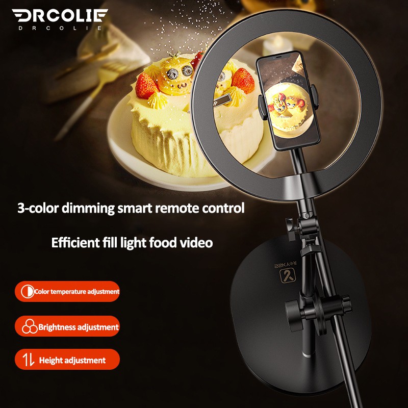 26cm 10 Inch Overhead Food Photography Stand with Fill Light Stabilizer ...
