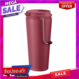 แก้วน้ำสุญญากาศ LOCKNLOCK TUMBLER 540 มล. สีชมพู ภาชนะใส่น้ำและน้ำแข็ง VACUUM TUMBLER LOCKNLOCK TUMBLER 540ML PINK