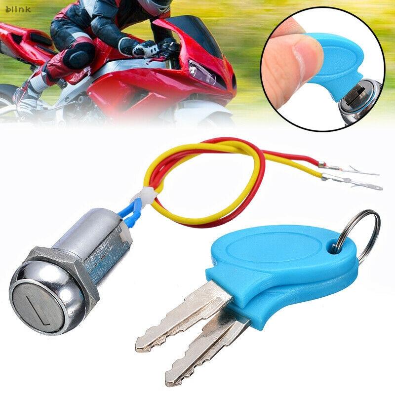 Universal 2 สาย Key Start สวิตช์จุดระเบิด ควบคุม กุญแจล็อค จักรยานไฟฟ้า Go Kart Scooter