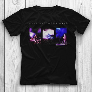 เสื้อยืด ลาย Dave Matthews Band สีดํา สําหรับผู้ชาย และผู้หญิง