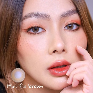 Mimilens คอนแทคเลนส์ รุ่นใหม่ ยี่ห้อ คิตตี้คาวาอิ รุ่น Mini Fio Brown สีน้ำตาล