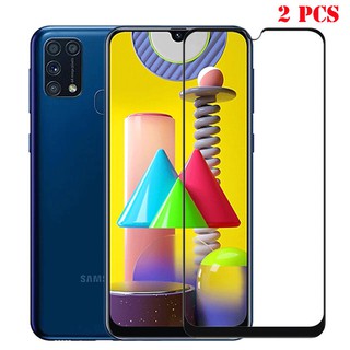 2PCS กระจก Samsung Galaxy M31 Tempered Glass Full Cover Screen Protector Samsung Galaxy M 31 m31 กระจกครอบเต็ม ป้องกันหน้าจอ ฟิล์ม