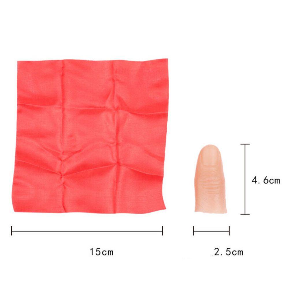 BARRY Finger Thumb Tip ของขวัญเด็กของเล่นตลก Magic Props ผ้าไหมสีแดง Street Trick Magic Tricks ราคา ถูกที่สุด ดีลบีเคเค แกลเลอรีภาพที่ 2