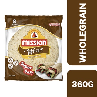 Mission Wrap Wholegrain 360g ++ มิชชั่นแรพส์ โฮลเกรน 360 กรัม