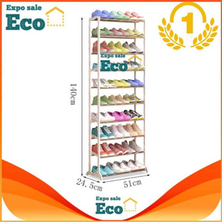 Eco Home ชั้นวางรองเท้าพลาสติก DIY 10 ชั้น 30 คู่ amazing shoe rack