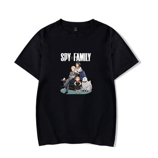 DRG SPY x FAMILY คอกลม แฟชั่น ผ้าฝ้ายแท้ เสื้อยืด คอกลม แฟชั่น  เสื้อยืด ฤดูร้อน การ์ตูนญี่ปุ่น คนหนุ่มสาว anime t-shirt