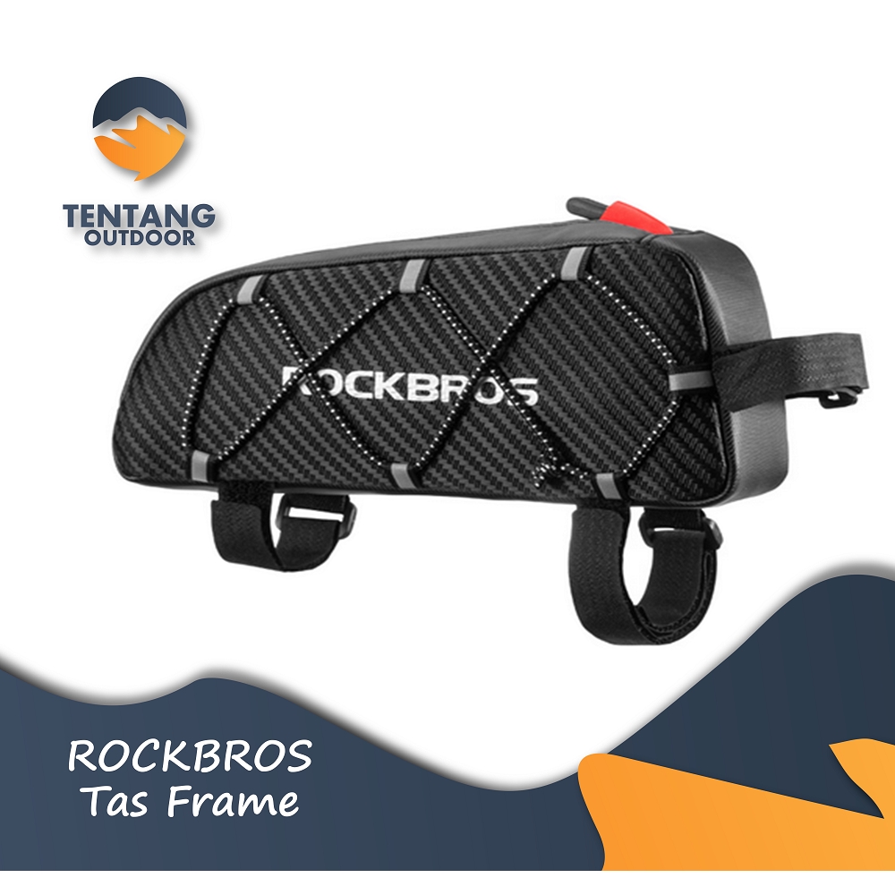 ROCKBROS 039BK กระเป๋าสะท้อนแสงเฟรมท่อจักรยาน