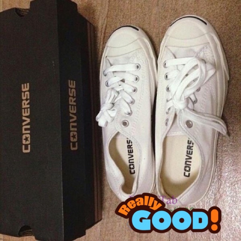รองเท้าผ้าใบ Jack Purcell สีขาว ส่งฟรีEMS โค้ดลด80