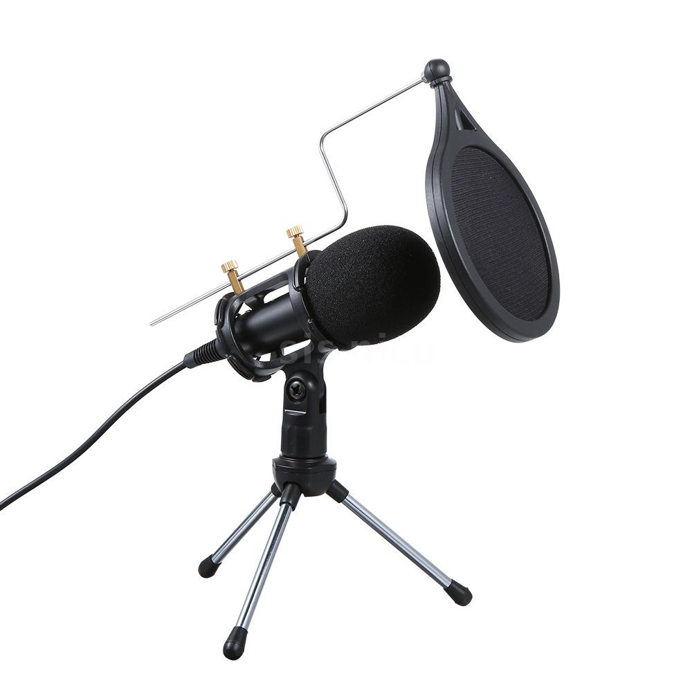 Sis♥Wired Condenser Microphone Audio 3.5mm Studio Mic Vocal Recording