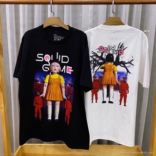 เสื้อยืดครอป เสื้อยืดแขนสั้น สควิสเกมส์ โกโกวา SMLS-5XL