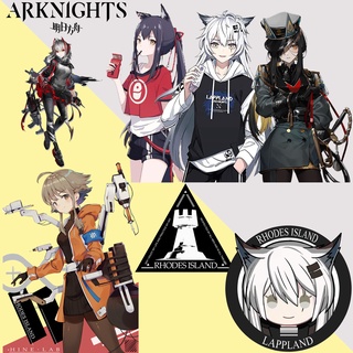 แผ่นสติกเกอร์รีดร้อน ลายการ์ตูน Arknights Llaveros Amiya Lappland ซักล้างได้ สําหรับตกแต่งเสื้อยืด DIY