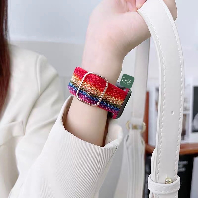 สาย AW ผ้าใหม่สาย  (เเคสาย) สําหรับ watch 10/9/8/7/6/5:4/3/2/SE ขนาด38/40/41/42/44/45/46/49mm  สายนาฬิกา smart watch