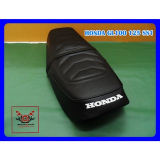 HONDA GL100 GL125 SS1 DOUBLE SEAT COMPLETE "BLACK" // เบาะมอเตอร์ไซค์ สีดำ หนังพีวีซี งานสวย สินค้าคุณภาพดี