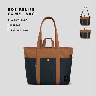 Bob relife camel กระเป๋าสะพายไหล่ รุ่นบ็อบคาเมล สีคาเมล / กระเป๋าใส่โน็ตบุ๊ค laptop bag / กระเป๋าคอมพิวเตอร์