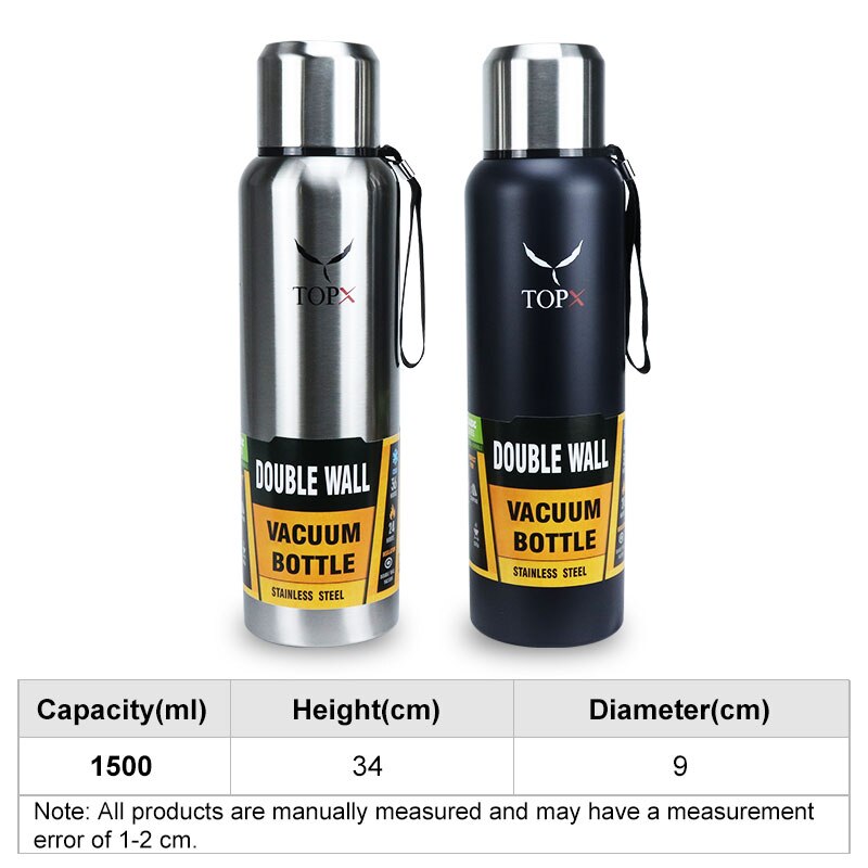 Please COD Thermos Bottle To Keep Water Warm 1500ml Large Capacity ...