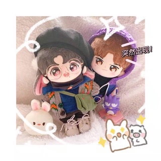 พร้อมส่ง!! ตุ๊กตาป๋อจ้าน น้องป๋อLion น้องจ้านRabbit 20cm