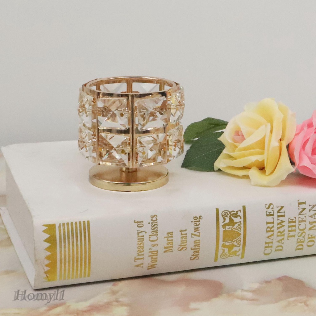 [HOMYL1] เชิงเทียนคริสตัลทีไลท์ สําหรับตกแต่งบ้าน งานแต่งงาน