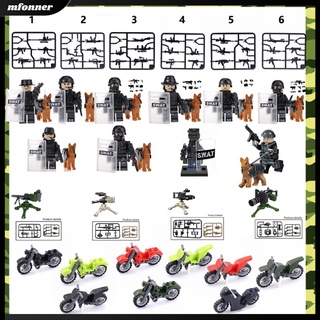 บล็อกตัวต่อเลโก้ รูปตํารวจตํารวจสไตรค์ ทหาร ของเล่นสําหรับเด็ก Kf6067