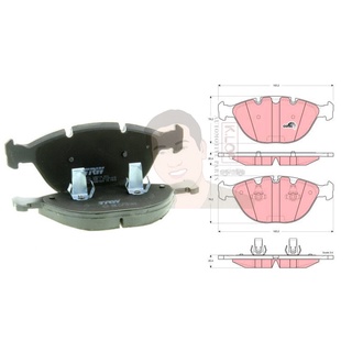 GDB1529 ผ้าเบรค-หน้า(TRW) (เนื้อผ้า COTEC) BMW X5 4.6 01-04