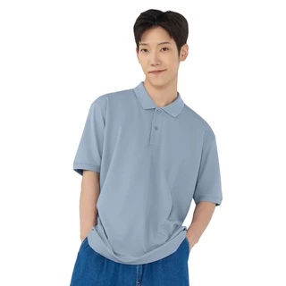 GQ Minimal Polo™ เสื้อโปโลยับยั้งกลิ่นเหงื่อ สีฟ้าอ่อน (มินิมอลโปโล)