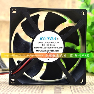 Zhongjian พัดลมระบายความร้อน MMA 200 250 RS8025L15H 8 ซม. DC15V 0.35A