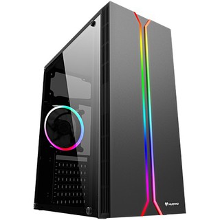 CASE (เคสเกมมิ่ง) NUBWO HORIZON NPC-320 (BK) Gaming Case ไฟ RGB สวยๆ