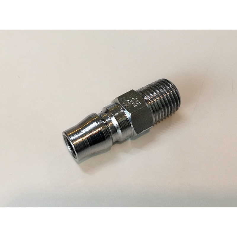 20 PM ข้อต่อสวมเร็ว คอปเปอร์ลม ตัวผู้ ขนาดสแตนดาร์ด รุ่น 20PM เกลียวนอก 1/4" 2หุน Plug High coupler 