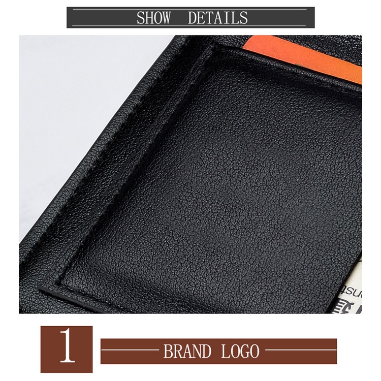 กระเป๋าสตางค์ชายใบสั้น Leather Classic Wellet