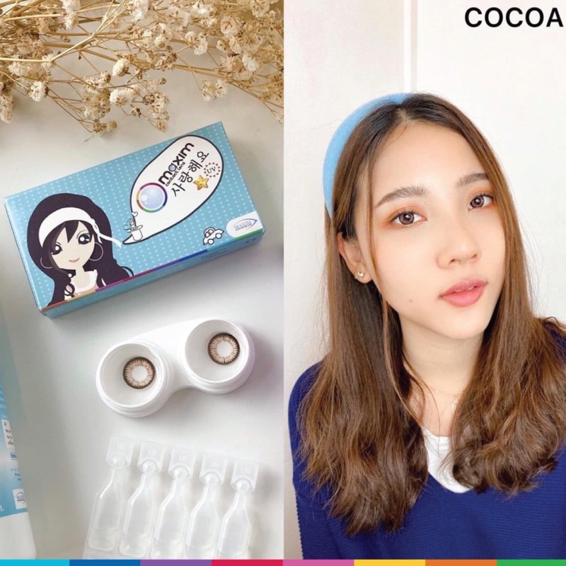 Maxim contact lens ตาสวย ( กล่องฟ้า ) รายเดือน 1 คู่ 2 ชิ้น - รูปที่ 5