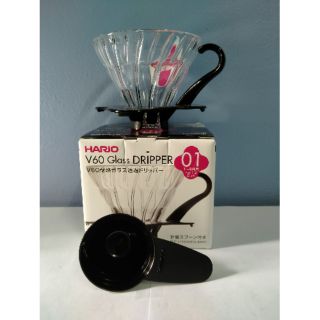 แก้วดริปกาแฟ v60 dripper 01 Harioสีดำ made in Japan