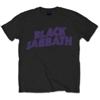 เสื้อยืด ผ้าฝ้าย พรีเมี่ยม พิมพ์ลายโลโก้ Sabbath Wavy Ozzy Osbourne Paranoid Ironman สีดํา สําหรับผู้ชาย ของขวัญวันขอบคุณพระเจ้า