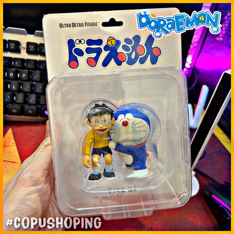 ของแท ้ Doraemon &amp; Nobita Doraemon Model Goodbye Stand By Medicom Toy Ultra Detail Figure