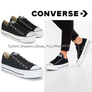 รองเท้า Converse Chuck Taylor Ox Platform Black Women ส่งฟรี