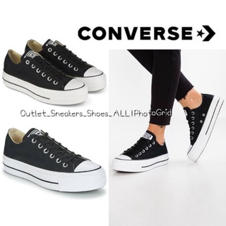 รองเท้า Converse Chuck Taylor Ox Platform Black Women ส่งฟรี