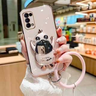 เคส Samsung Galaxy S10 / S10 + / S10 Lite / S9 / S9 + / S8 / S8 + แฟชั่น เป็ดน่ารัก ขาตั้ง เคสโทรศัพท์