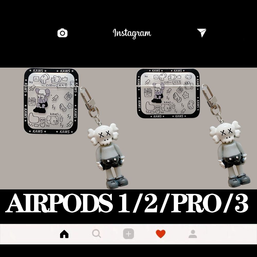 เคส Airpods บุคลิกภาพ แบรนด์อินเทรนด์ kaws กันตก ไม่จางหาย วัสดุ TPU case Airpod 1 2 Airpods pro Airpods 3 soft case