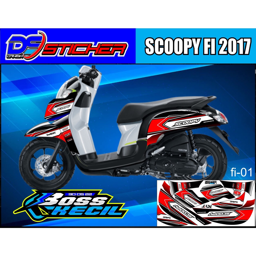 Beat esp Striping สติกเกอร์ - Honda Scoopy FI Racing Variation List สติกเกอร์ Honda Scoopy FI Stripi